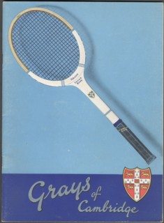 Gray's of Cambridge Sports equipment, 1940s. Artist: Wilfred Fryer