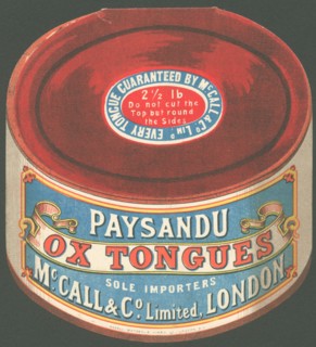 Paysandu ox tongue, 1890s. Artist: Unknown