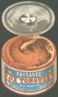 Paysandu ox tongue, 1890s. Artist: Unknown