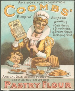 Coombs Pastry flour, 1890s. Artist: Unknown