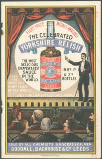 Goodall, Backhouse & Co Yorkshire Relish, 1890s. Artist: Unknown