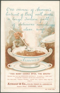 Armour & Co Beef Extract, 1880s. Artist: Unknown