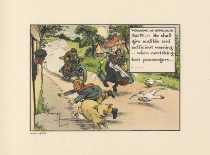 Motoritis, or other interpretations of the Motor Act. Warning of Approach Article IV (5), 1906. Artist: Unknown
