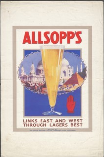 Allsopp's Lager, 1920s. Artist: Wilfred Fryer