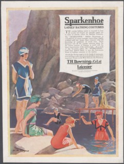 Sparkenhoe bathing costume, c.1920s. Artist: Wilfred Fryer