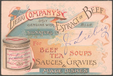Liebig Company Meat extract, 1880s. Artist: Unknown