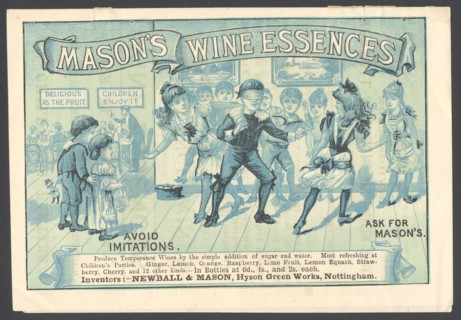 Newball & Mason Wine Essences, 1890s. Artist: Unknown