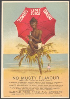 Stower's Lime Juice Cordial, 1890s. Artist: Unknown
