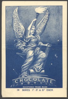 Reviviscent Chocolate, 1890s. Artist: Unknown