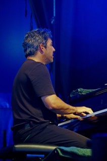 Joey Calderazzo, American pianist, Love Supreme Jazz Festival, Glynde, East Sussex.  Artist: Brian O'Connor