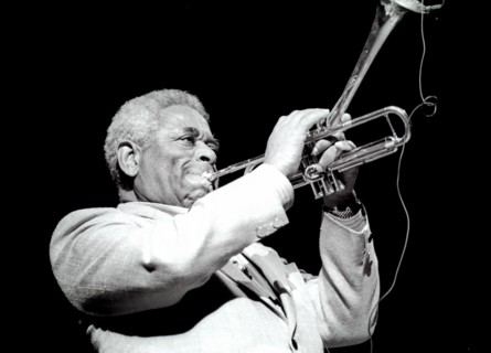 Gillespie Dizzy, Royal Festival Hall, London, July 1985.  Artist: Brian O'Connor