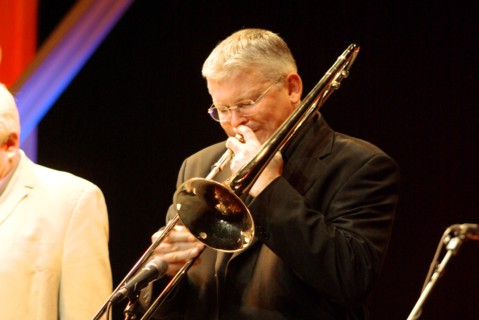 Mark Nightingale, Brecon Jazz Festival, Powys, Wales, 2008. Artist: Brian O'Connor