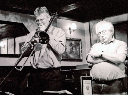 Mark Nightingale and Henry Lowther, Watermill, Dorking, Surrey, 2000. Artist: Brian O'Connor