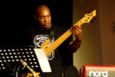 Winston Blissett, Brecon Jazz Festival, Powys, Wales.  Artist: Brian O'Connor