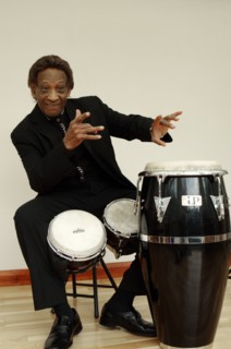 Frank Holder, Guyanan jazz singer and percussionist. Artist: Brian O'Connor