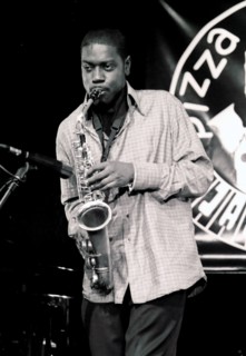 Soweto Kinch, Royal Festival Hall Foyer, London, 2002. Artist: Brian O'Connor