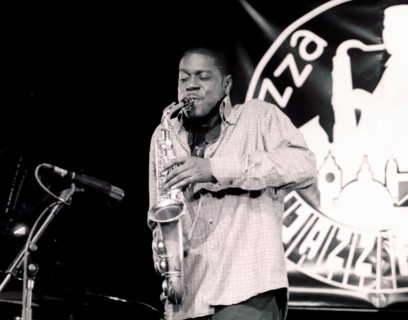 Soweto Kinch, Royal Festival Hall Foyer, London, 2002. Artist: Brian O'Connor