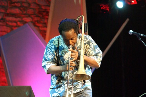 Dennis Rollins, Brecon Jazz Festival, Powys, Wales, 2009. Artist: Brian O'Connor