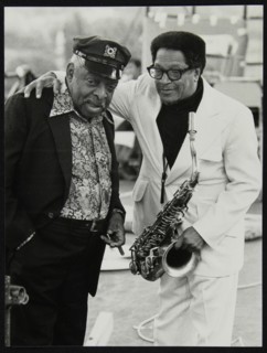 Count Basie and Illinois Jacquet at the Capital Radio Jazz Festival, London, July 1979. Artist: Denis Williams