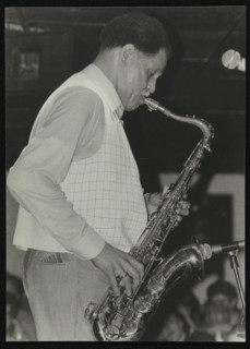 Saxophonist Dexter Gordon playing at Ronnie Scott's Jazz Club, London, 1980. Artist: Denis Williams