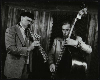 Don Lanphere and Peter Ind playing at The Bass Clef, London, May 1985. Artist: Denis Williams