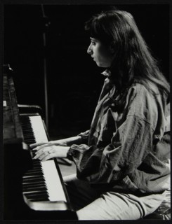Canadian pianist Renee Rosnes playing at the Hertfordshire Jazz Festival, St Albans, 1993. Artist: Denis Williams