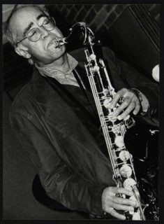 Art Themen playing tenor saxophone at The Fairway, Welwyn Garden City, 1993. Artist: Denis Williams