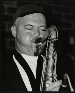 Tenor saxophonist Dale Barlow playing at The Fairway, Welwyn Garden City, Hertfordshire, 1996. Artist: Denis Williams