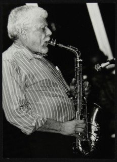 American saxophonist Lanny Morgan playing at The Fairway, Welwyn Garden City, Hertfordshire, 1992. Artist: Denis Williams