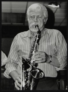 American saxophonist Lanny Morgan playing at The Fairway, Welwyn Garden City, Hertfordshire, 1992. Artist: Denis Williams