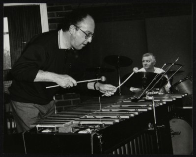 Roger Nobes and Johnny Richardson playing at The Fairway, Welwyn Garden City, Hertfordshire, 1991. Artist: Denis Williams