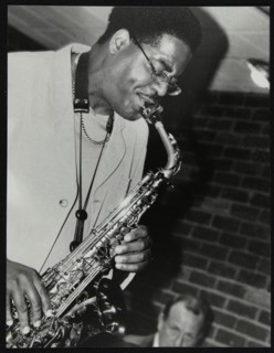 Alto saxophonist Brad Leali playing at The Fairway, Welwyn Garden City, Hertfordshire, 2000. Artist: Denis Williams