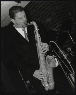 Benn Clatworthy playing tenor saxophone at The Fairway, Welwyn Garden City, Hertfordshire, 2002. Artist: Denis Williams