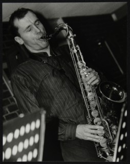 Steve Kaldestad playing tenor saxophone at The Fairway, Welwyn Garden City, Hertfordshire, 2003. Artist: Denis Williams