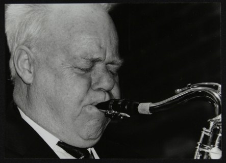 Lennart Anderson playing tenor saxophone at The Fairway, Welwyn Garden City, Hertfordshire, 2003. Artist: Denis Williams