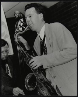 Harry Allen and Leon Clayton playing at The Fairway, Welwyn Garden City, Hertfordshire, 2002. Artist: Denis Williams