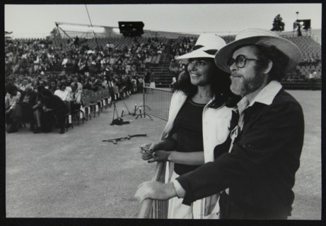 Clarinetist and soprano saxophonist Bob Wilber and singer Pug Horton at Beaulieu, Hampshire, 1977. Artist: Denis Williams