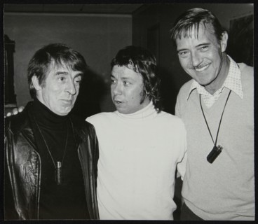 Drummers Kenny Clare, Les DeMerle and Jack Parnell, June 1979. Artist: Denis Williams
