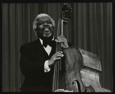 Bassist Arvell Shaw, Stevenage, Hertfordshire, 1984. Artist: Denis Williams