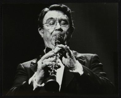 Clarinetist Johnny Mince, Stevenage, Hertfordshire, 1984. Artist: Denis Williams