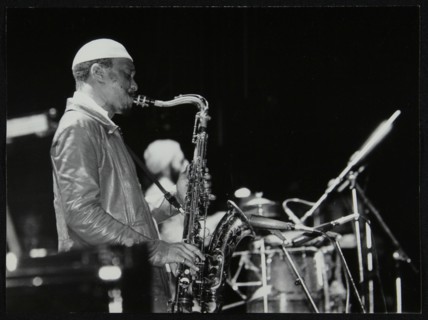 George Adams (tenor saxophone) playing at the Newport Jazz Festival, Middlesbrough, 1978. Artist: Denis Williams