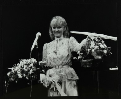 Petula Clark after a concert at the Forum Theatre, Hatfield, Hertfordsire, 1984. Artist: Denis Williams