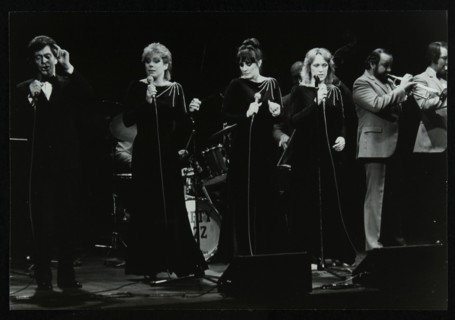 Georgie Fame and Sweet Substitute with Keith Smith's Hefty Jazz in concert, 1984. Artist: Denis Williams