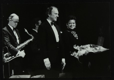 The Ted Heath Orchestra in concert at the Forum Theatre, Hatfield, Hertfordshire, 18 November 1983.  Artist: Denis Williams