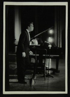 Mel Torme (vocals) in concert at the Bristol Hippodrome, 1950s. Artist: Denis Williams