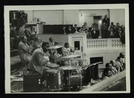 The Count Basie Orchestra in concert, c1950s. Artist: Denis Williams
