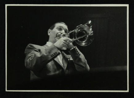 Jack Teagarden playing the trombone, 1950s. Artist: Denis Williams