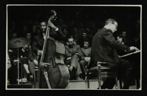 The Dave Brubeck Quartet in concert at Colston Hall, Bristol, 1958. Artist: Denis Williams