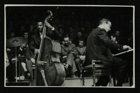 The Dave Brubeck Quartet in concert at Colston Hall, Bristol, 1958. Artist: Denis Williams