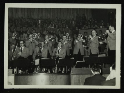 The Stan Kenton Orchestra in concert, 1956. Artist: Denis Williams